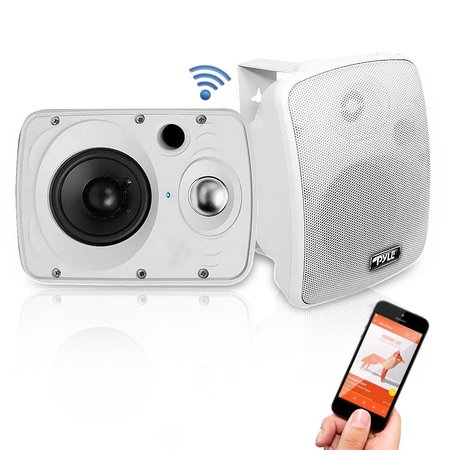 PYLE Indoor/Outdoor Bluetooth Speaker, PDWR64BTW PDWR64BTW